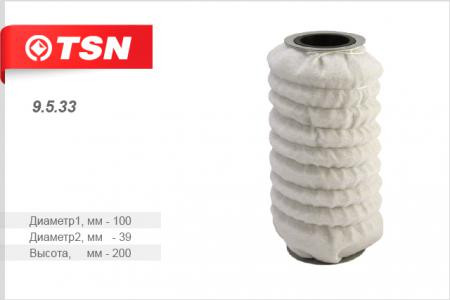 9.5.33 Фильтр TSN масляный  пружинный каркас МАЗ 53362 МАЗ Супер 64229 54323