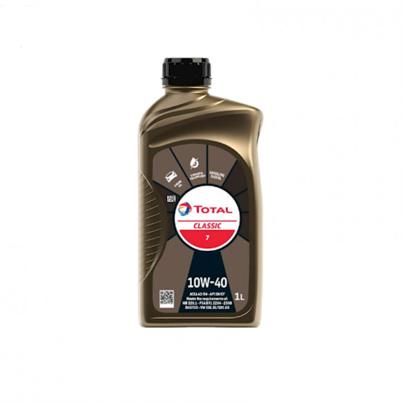 Масло мотор. TOTAL 10W40 CLASSIC 7 (полусинт) (1л) 1*12 шт.