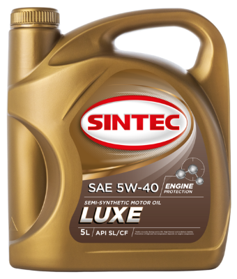 Масло мотор. SINTEC LUXE SAE 5W40 API SL/CF(5л) 1*4 Масло мотор. SINTEC LUXE SAE 5W40 API SL/CF(5л) 1*4