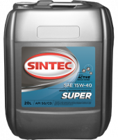 Масло мотор. SINTEC SUPER SAE 15W40  API SG/CD(20л)