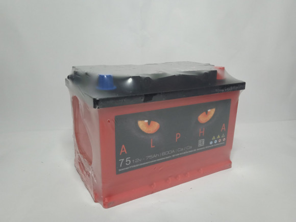 Аккумулятор 6 СТ 75 АПЗ ALPHA (п.т.600) Аккумулятор 6 СТ 75 АПЗ ALPHA (п.т.600)