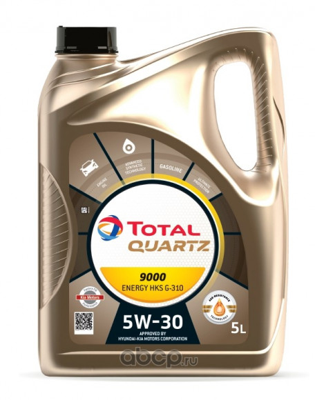 Масло моторное TOTAL QUARTZ 9000 ENERGY HKS 5W30 (5л) (1*3)