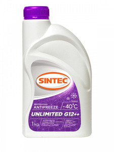 Антифриз A-40 Sintec UNLIMITED G12++ (лобридный) (1 кг) 1*15шт Антифриз A-40 Sintec UNLIMITED G12++ (лобридный) (1 кг) 1*15шт