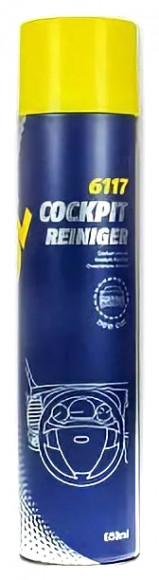 6117 Ср-во по уходу за приб.пан. с зап.нов.маш. / Cockpit-Reiniger New Car (650мл.) 1*12шт.