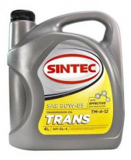Масло трансм. SINTEC ТМ-4 80W90 API GL-4 (4л) 1*12шт Масло трансм. SINTEC ТМ-4 80W90 API GL-4 (4л) 1*12шт