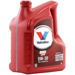 Масло моторное синт. Valvoline MAXLIFE 5W30 4л Масло моторное синт. Valvoline MAXLIFE 5W30 4л