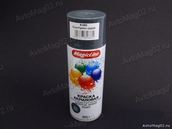 080 Краска серебряно-серая RAL 7031 (265г)*12шт 080 Краска серебряно-серая RAL 7031 (265г)*12шт