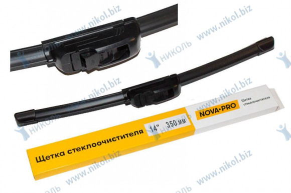 Щетка ст/оч бескаркасная 14" - 350мм NOVA-PRO Щетка ст/оч бескаркасная 14" - 350мм NOVA-PRO