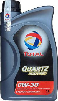 Масло мотор. TOTAL  0W30 QUARTZ INEO FIRST (синтет) (1л) 1*12 шт.