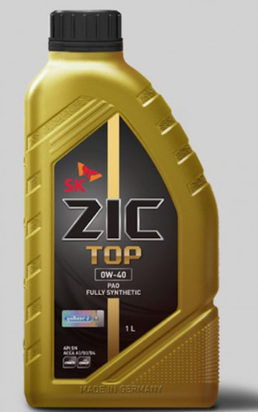 ZIC масл мотор TOP SAE 0W40 API SN/CF ACEA  A3/B3/B4 502.00.505.00 (4л)