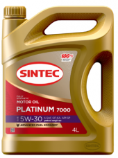 Масло мотор. SINTEC PLATINUM 7000  SAE 5W30  API SP, ILSAC GF-6А (4л)
