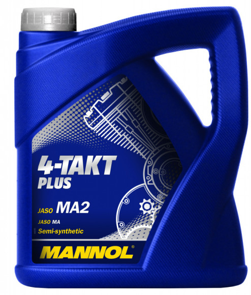 Полусинтетическое масло MANNOL 4-Takt Plus 10w40 (4л.) 1*4шт.