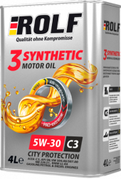 Масло мотор. ROLF 3-SYNTHETIC SAE 5W30 ACEA C3 (4 л) 1*4шт