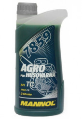 Синт. масло MANNOL для двухтакт. двиг. с/х техники Agro for Husqvarna (1л.) 1*20шт. Синт. масло MANNOL для двухтакт. двиг. с/х техники Agro for Husqvarna (1л.) 1*20шт.