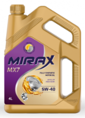 Масло моторное MIRAX MX7 5W40 ACEA A3/B4 API SL/CF (4л) Масло моторное MIRAX MX7 5W40 ACEA A3/B4 API SL/CF (4л)