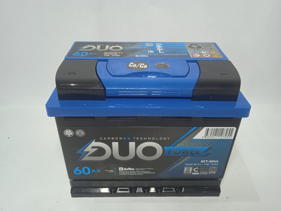 Аккумулятор 6 СТ-60 DUO ( п.т.570А) евро Аккумулятор 6 СТ-60 DUO ( п.т.570А) евро