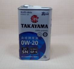 Масло моторное TAKAYAMA 0W20 ILSAC GF-6А API SР (1л) ЖБ Масло моторное TAKAYAMA 0W20 ILSAC GF-6А API SР (1л) ЖБ