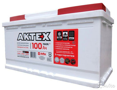 Аккумулятор 6 СТ-100 AKTEX STANDART ( п.т.820А) евро Аккумулятор 6 СТ-100 AKTEX STANDART ( п.т.820А) евро