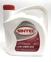 Антифриз A-40 Sintec LUX G12 (красный) (3 кг) 1*4шт Антифриз A-40 Sintec LUX G12 (красный) (3 кг) 1*4шт