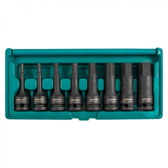 S06A408S Набор ударных головок "TORX" 1/2DR"Т30- T80 78мм, 8 предметов (048206) S06A408S Набор ударных головок "TORX" 1/2DR"Т30- T80 78мм, 8 предметов (048206)