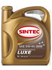 Масло мотор. SINTEC LUXE 5000 SAE 5W-40 API SL/CF 5л Акция 5л по цене 4л. Масло мотор. SINTEC LUXE 5000 SAE 5W-40 API SL/CF 5л Акция 5л по цене 4л.