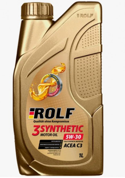 Масло мотор. ROLF 3-SYNTHETIC SAE 5W30 ACEA C3 (4 л) пластик 1*4шт