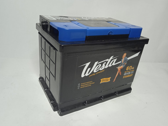 Аккумулятор 6ст- 60 Westa Black (п.т. 600А) Стандарт