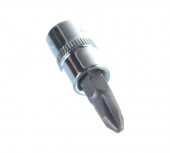 S11H202 Насадка торцевая 1/4"DR с вставкой-битой крестовой, РН2, 37 мм S11H202 Насадка торцевая 1/4"DR с вставкой-битой крестовой, РН2, 37 мм