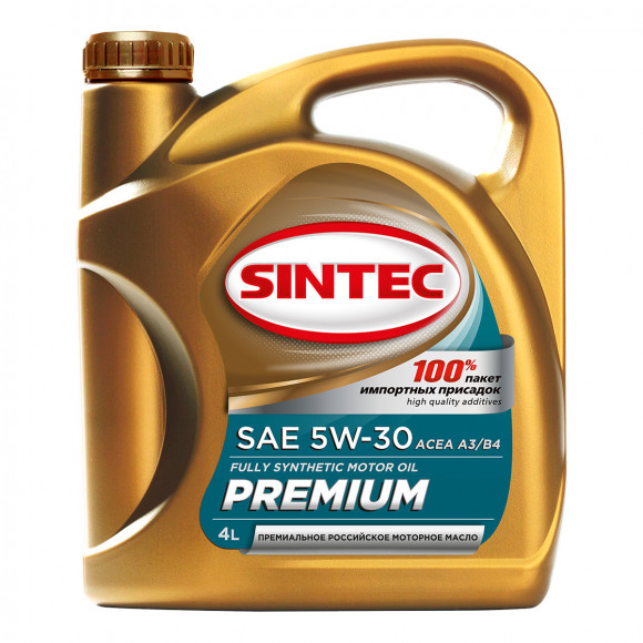 Масло мотор. SINTEC PREMIUM SAE 5W30 API SN, С3 (4л) 1*4шт