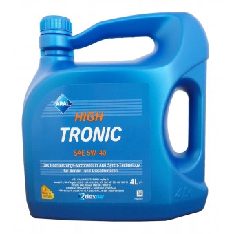 Масло мотор. 5W40 Aral High Tronic (4л) Масло мотор. 5W40 Aral High Tronic (4л)