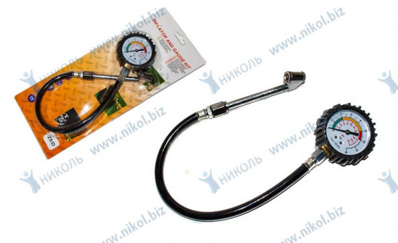 Манометр (до16 Атм) стрелочный гибкий (со шлангом)