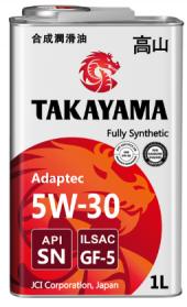 Масло моторное TAKAYAMA SAE 5W30 ILSAC GF-5 API SN 1л (ЖБ) NEW