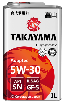 Масло моторное TAKAYAMA SAE 5W30 ILSAC GF-5 API SN 1л (ЖБ) NEW