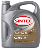 Масло мотор. SINTEC SUPER SAE 10W40 API SG/CD (4л) 1*4шт